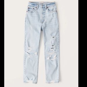 Abercrombie Ultra High Rise Ankle Straight Jeans